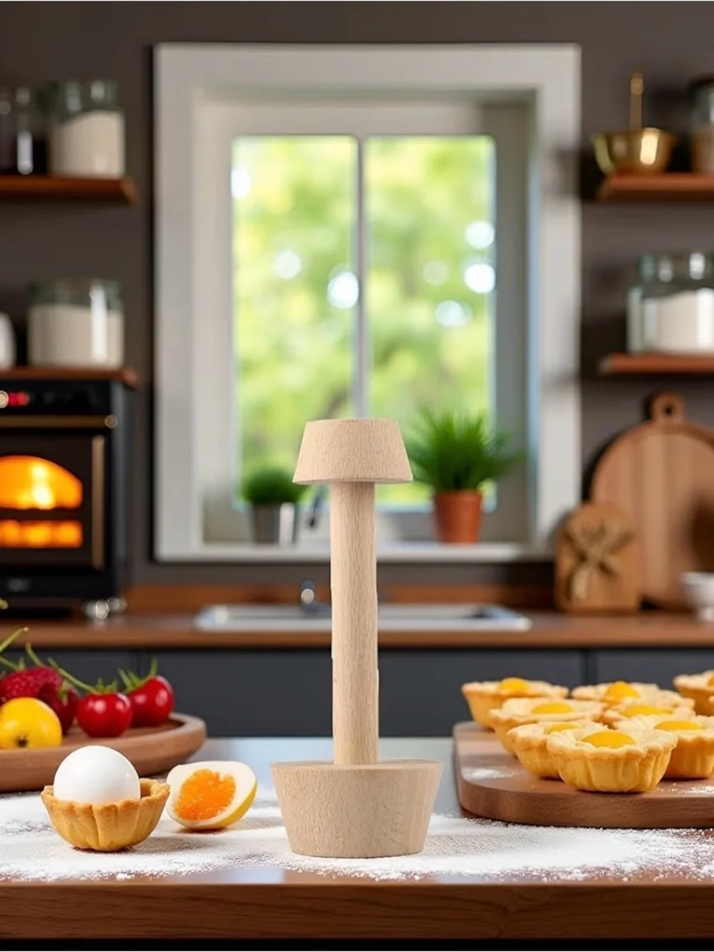 5/$25 Wooden Pastry Tamper for Pies and Tarts